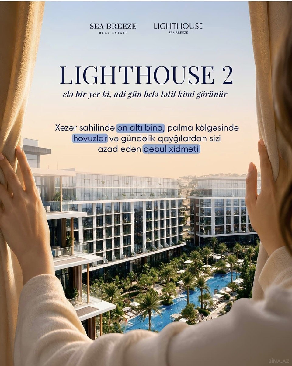 1 otaqlı Yeni tikili, Sea Breeze q., Bakı