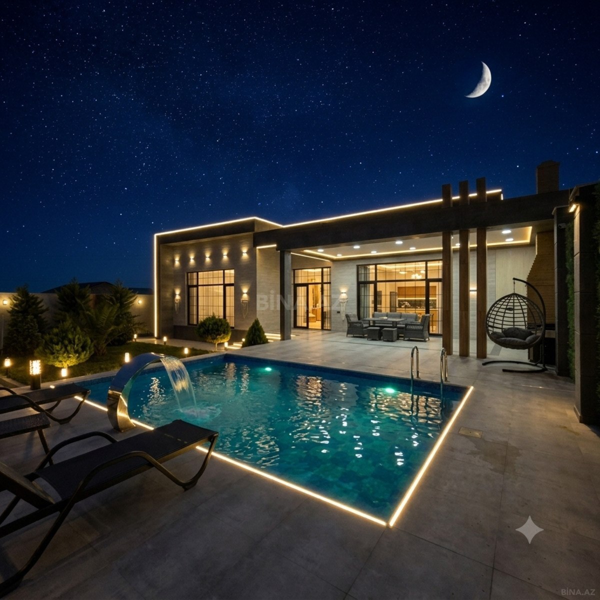 5 otaqlı Həyət evi/Bağ evi, Mərdəkan q., Bakı