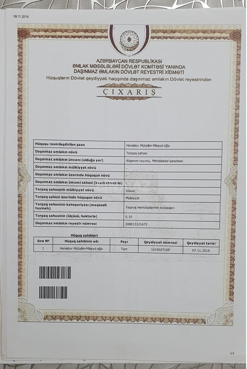 14 otaqlı Həyət evi/Bağ evi, Mehdiabad q., Bakı