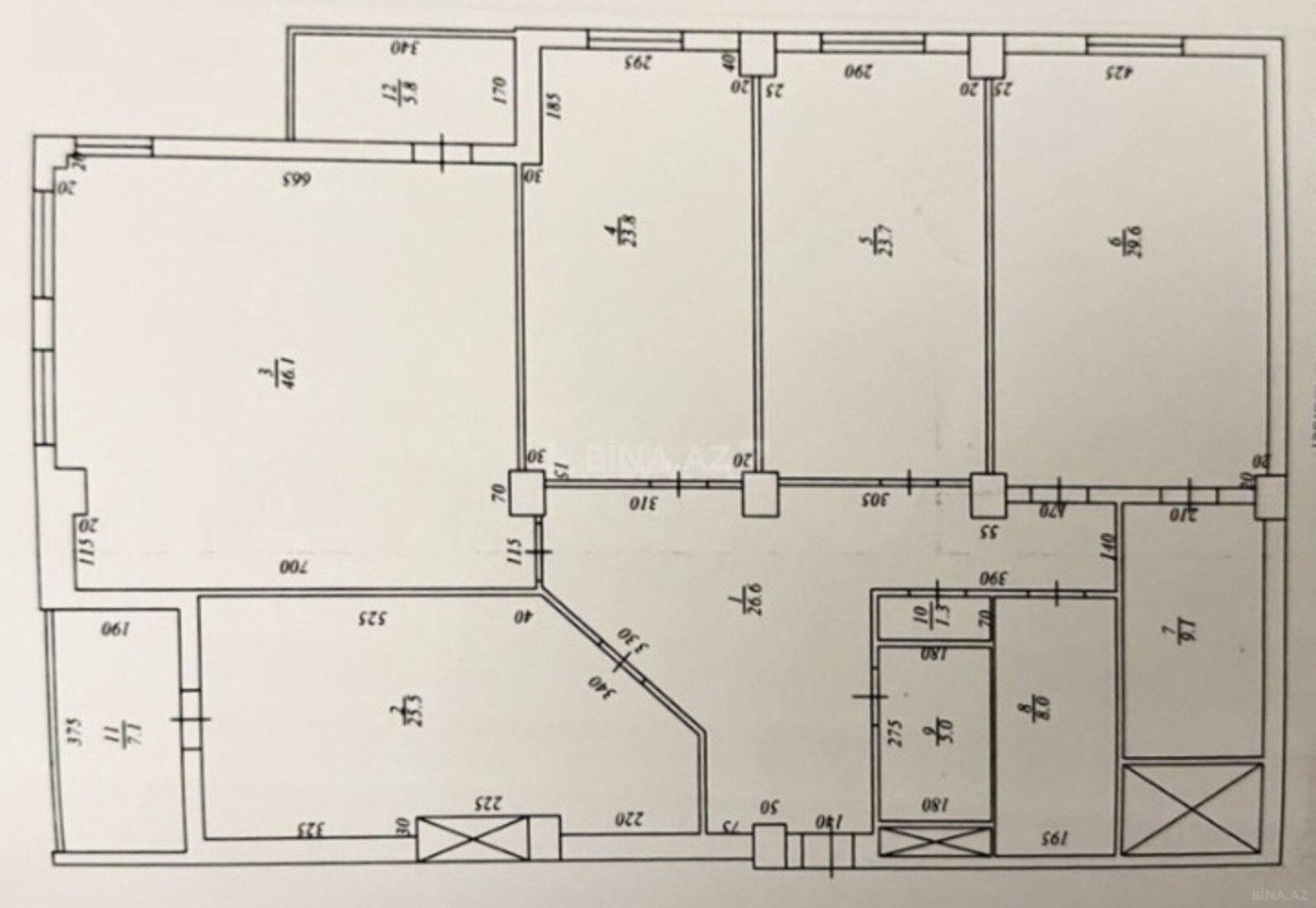 4 otaqlı Yeni tikili, Şah İsmayıl Xətai m., Bakı