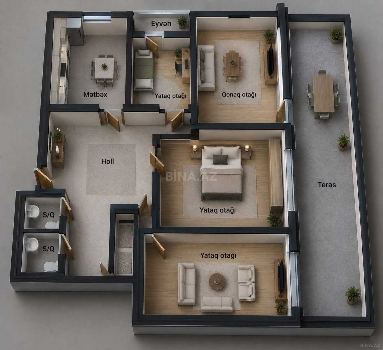 4 otaqlı Yeni tikili, 28 May m., Bakı