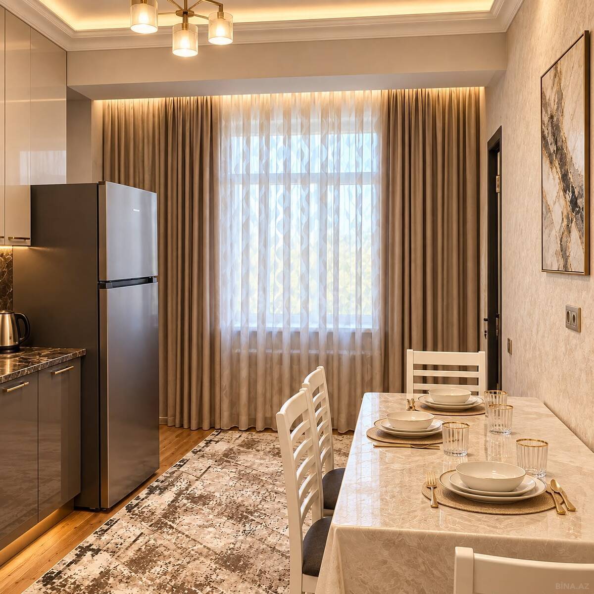 2 otaqlı Yeni tikili, Qara Qarayev m., Bakı