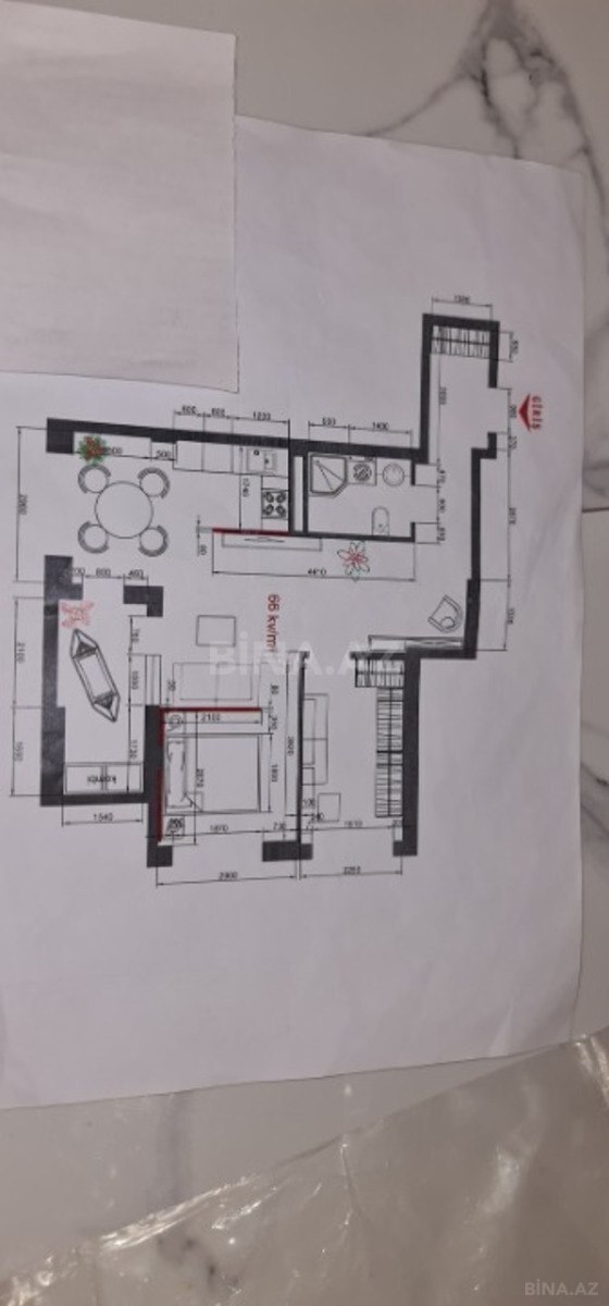 3 otaqlı Yeni tikili, Nəriman Nərimanov m., Bakı