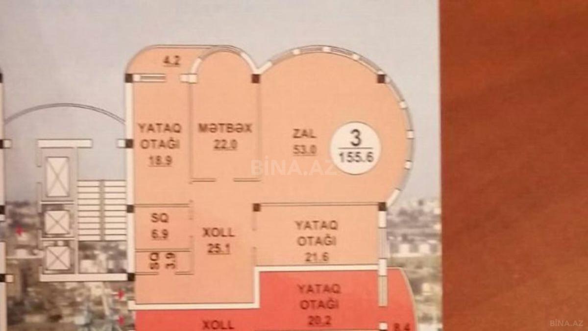 3 otaqlı Yeni tikili, Şah İsmayıl Xətai m., Bakı