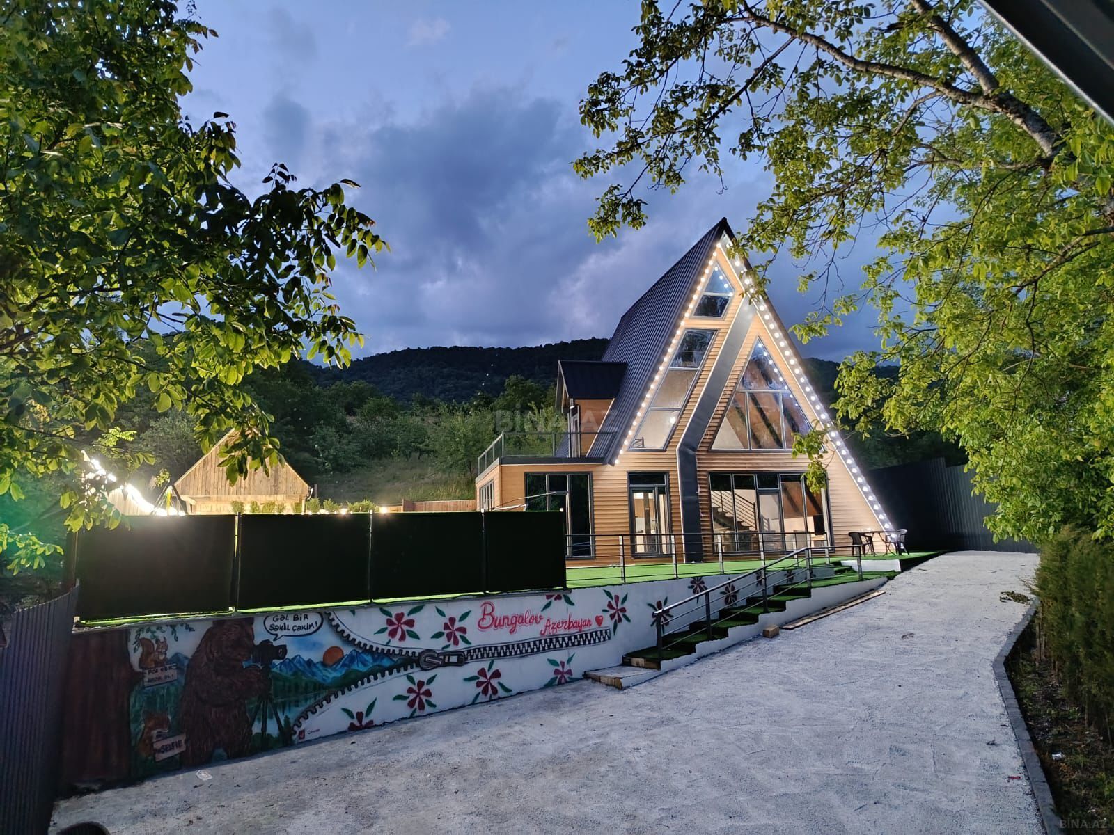 4 otaqlı Həyət evi/Bağ evi, Qəbələ