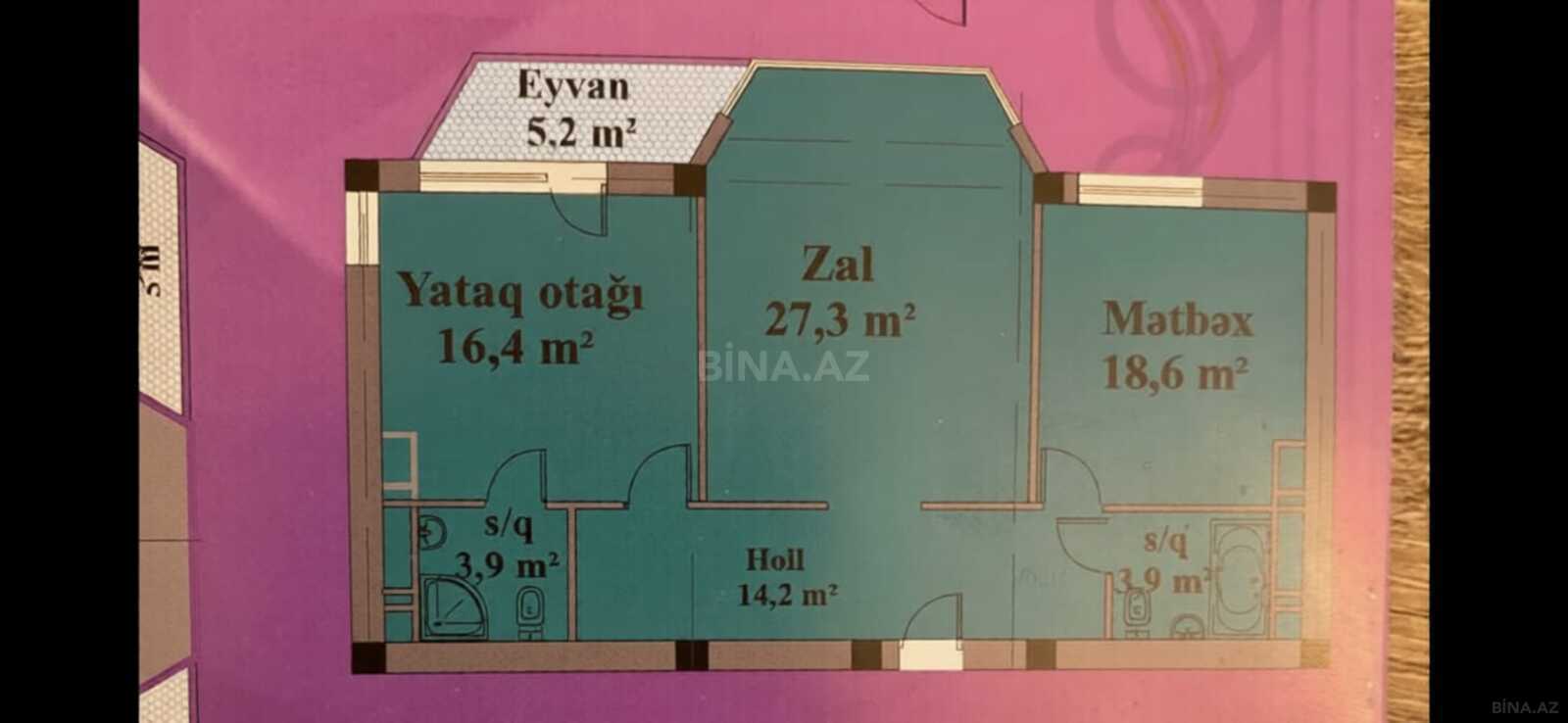 2 otaqlı Yeni tikili, Azadlıq Prospekti m., Bakı