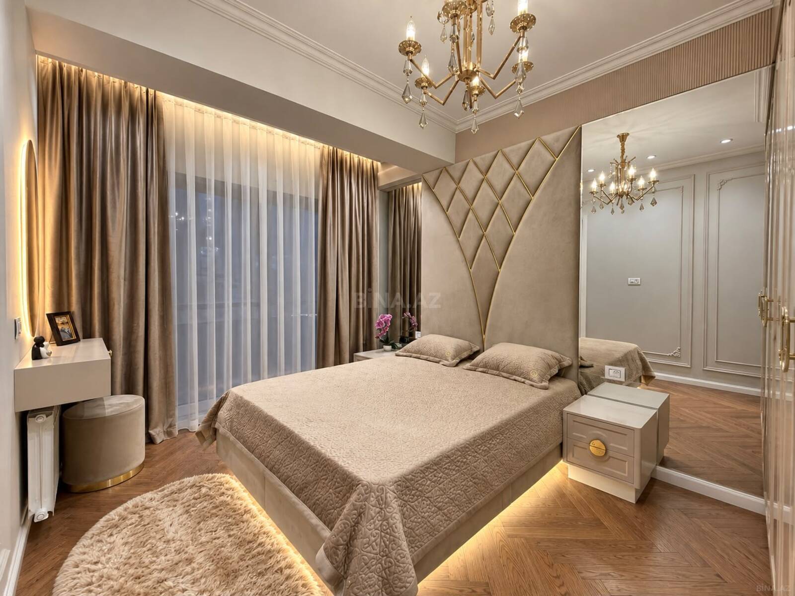 3 otaqlı Yeni tikili, Şah İsmayıl Xətai m., Bakı