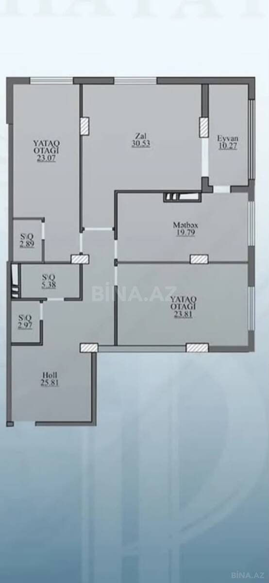 3 otaqlı Yeni tikili, Nəsimi r., Bakı