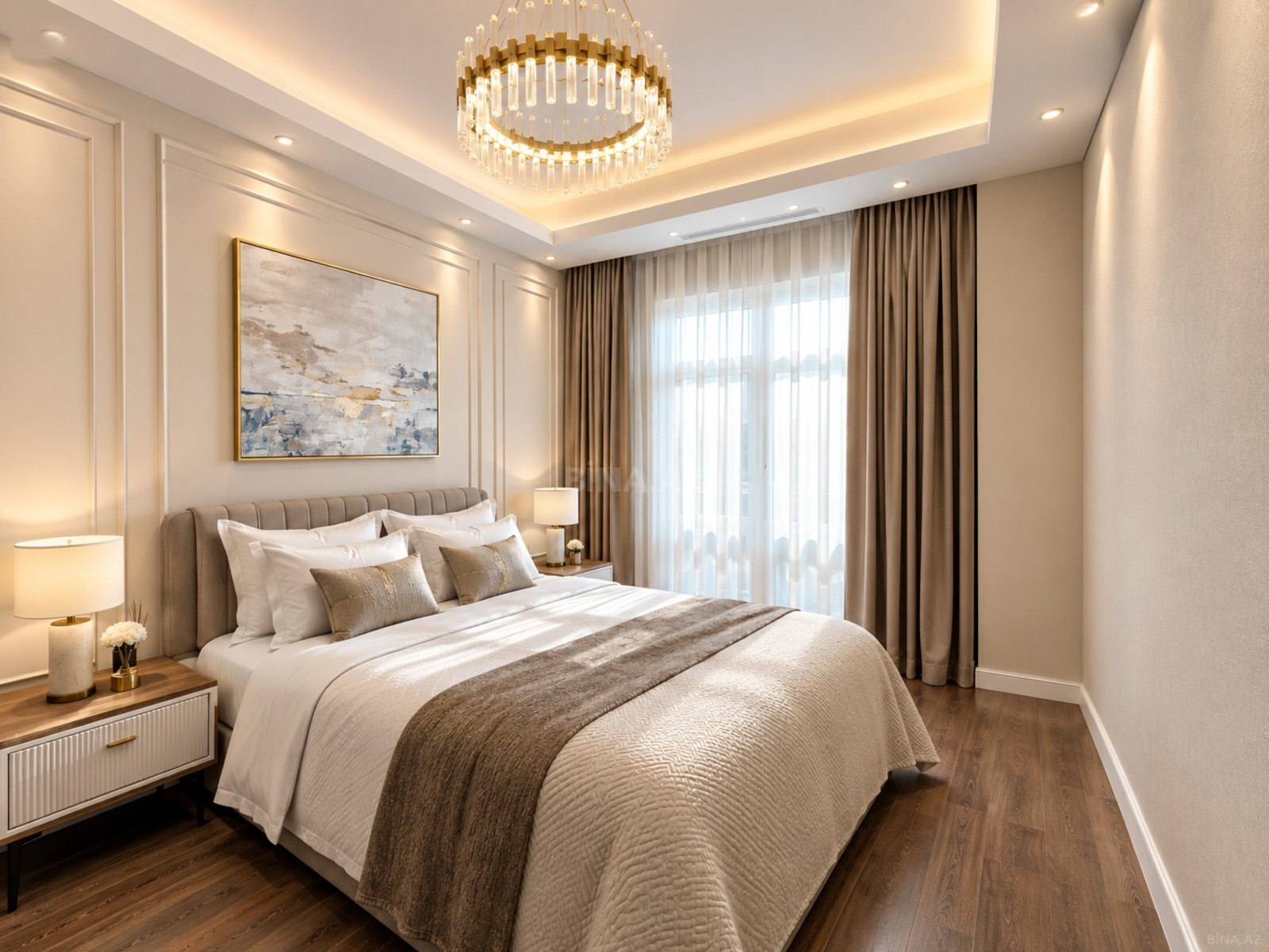 3 otaqlı Yeni tikili, Şah İsmayıl Xətai m., Bakı