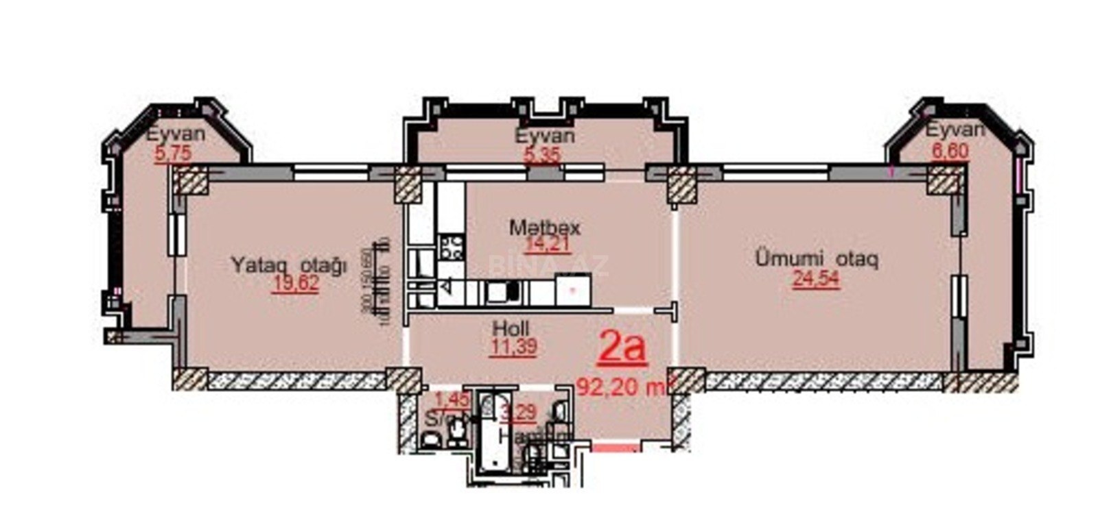 2 otaqlı Yeni tikili, Elmlər Akademiyası m., Bakı