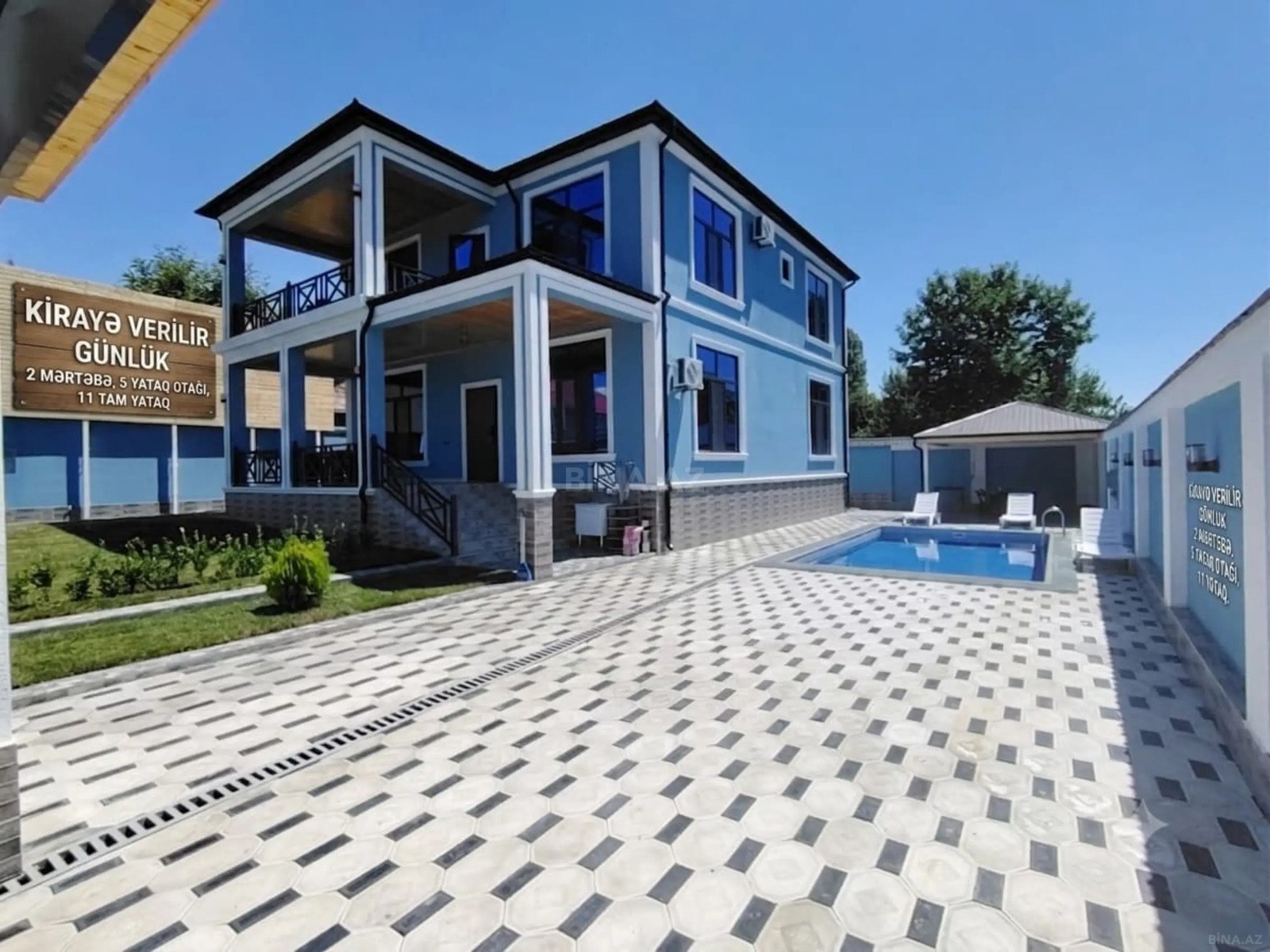 8 otaqlı Həyət evi/Bağ evi, Qəbələ