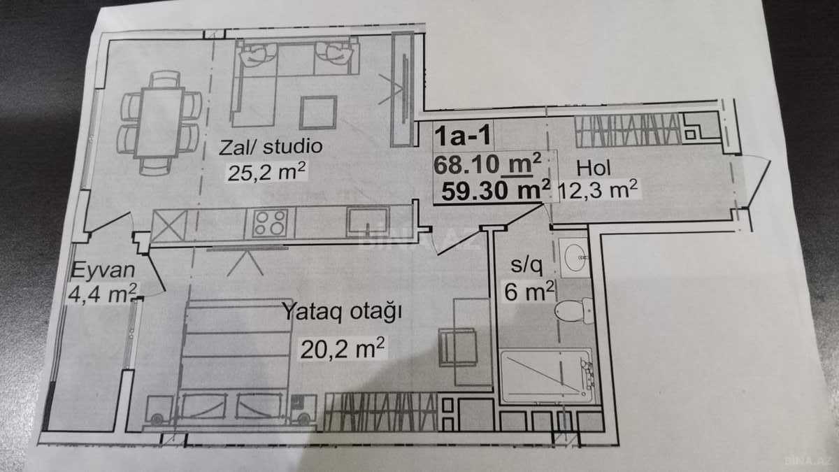 2 otaqlı Yeni tikili, Elmlər Akademiyası m., Bakı