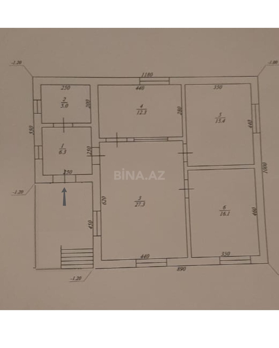 3 otaqlı Həyət evi/Bağ evi, Əhmədli q., Bakı