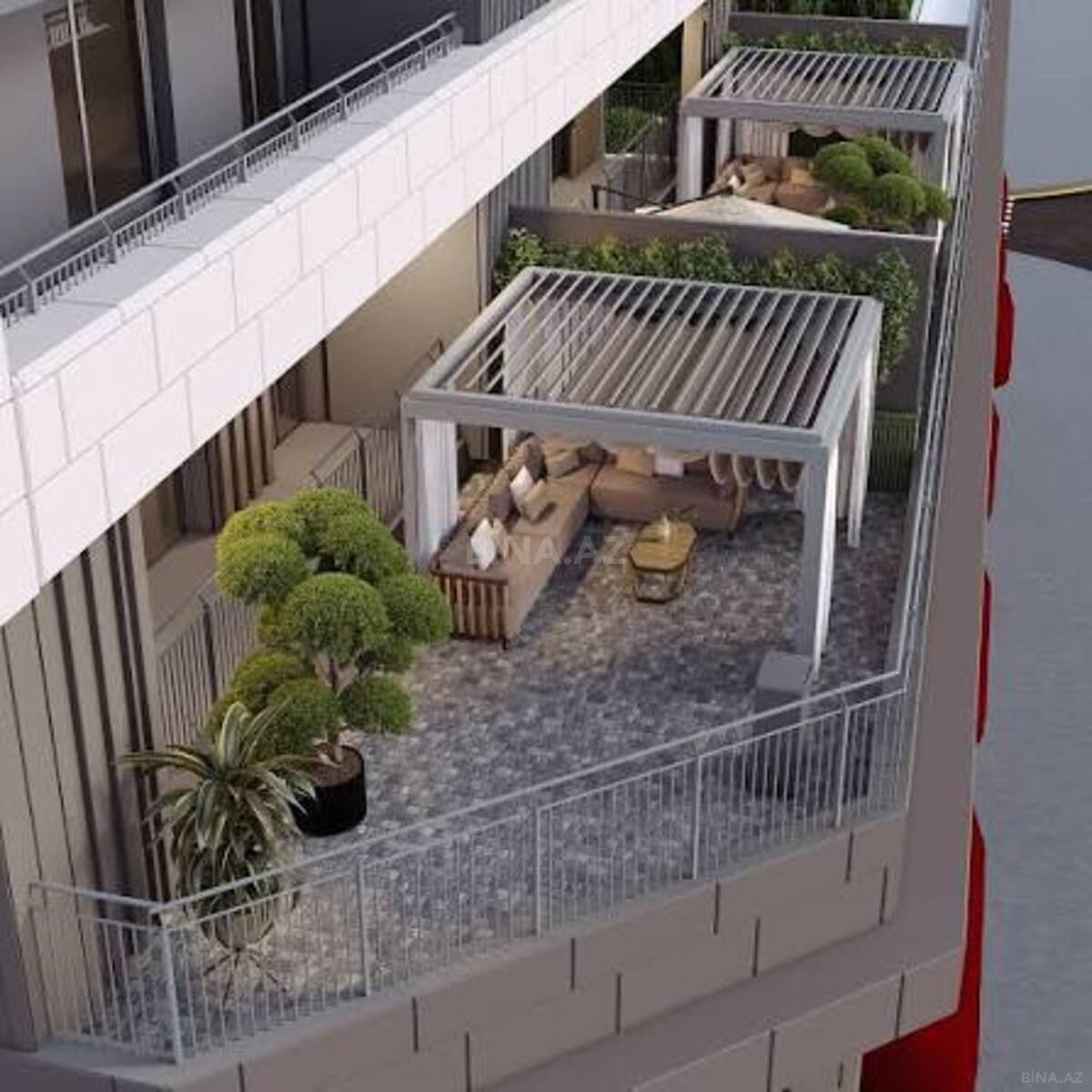 4 otaqlı Yeni tikili, Ağ şəhər q., Bakı