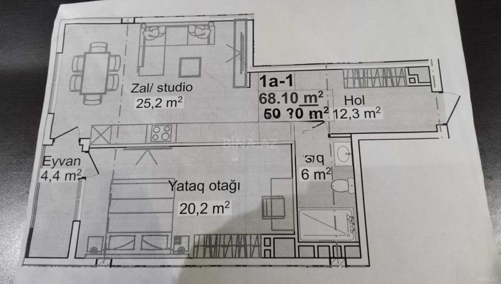 2 otaqlı Yeni tikili, 20 Yanvar m., Bakı