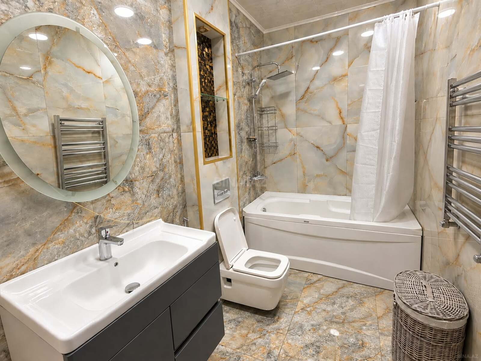 3 otaqlı Yeni tikili, Qara Qarayev m., Bakı