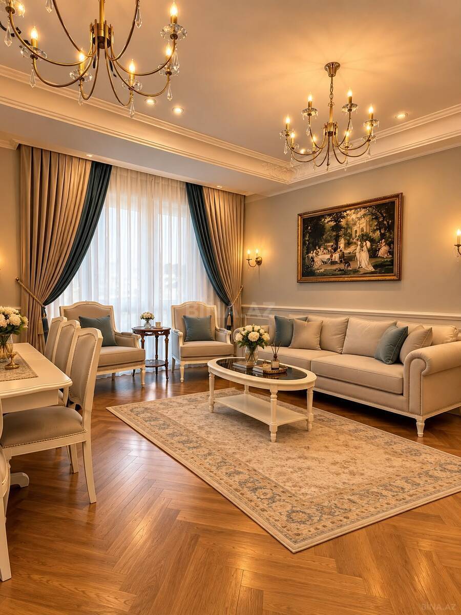 3 otaqlı Yeni tikili, Şah İsmayıl Xətai m., Bakı