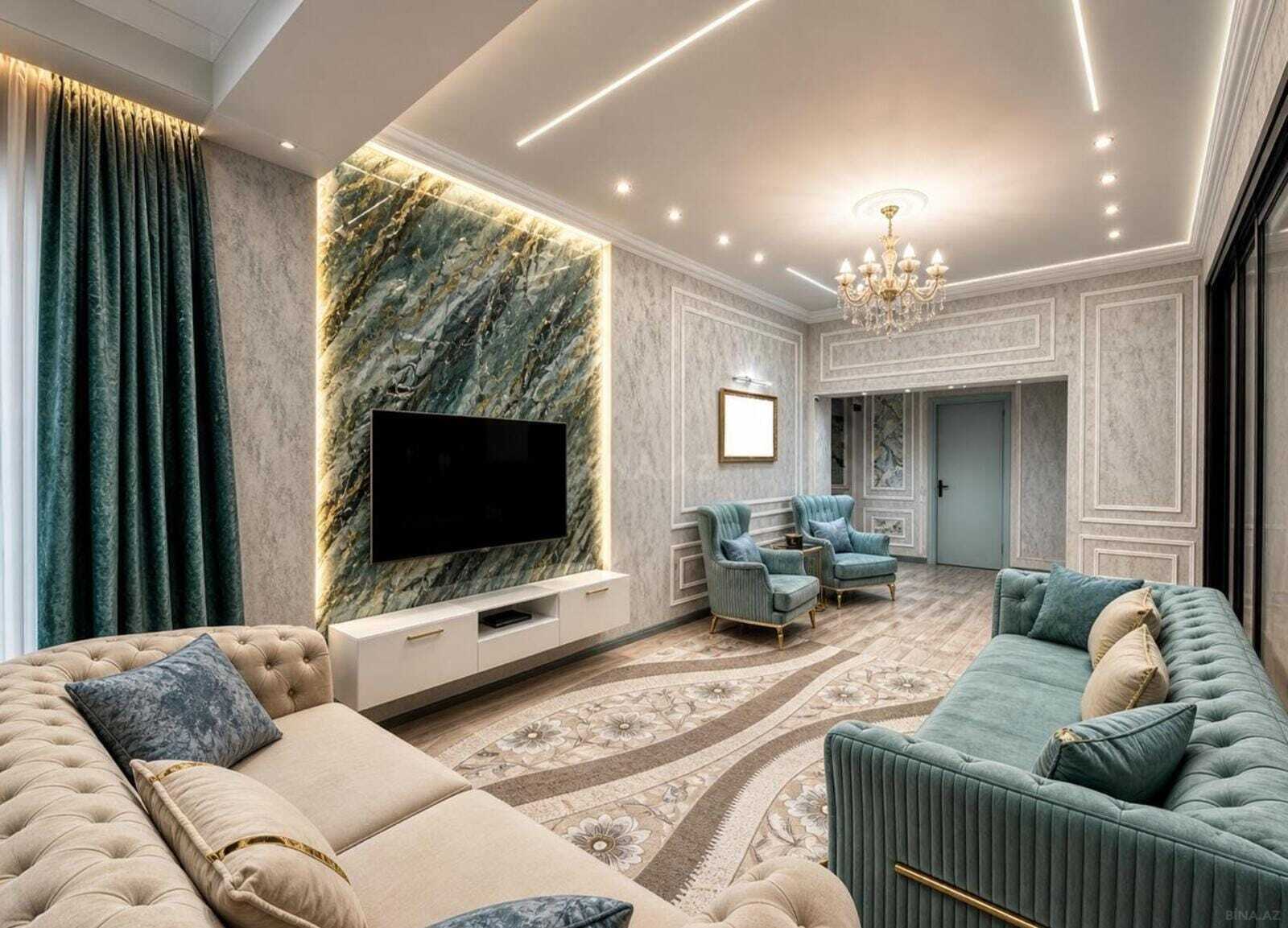 3 otaqlı Yeni tikili, Gənclik m., Bakı