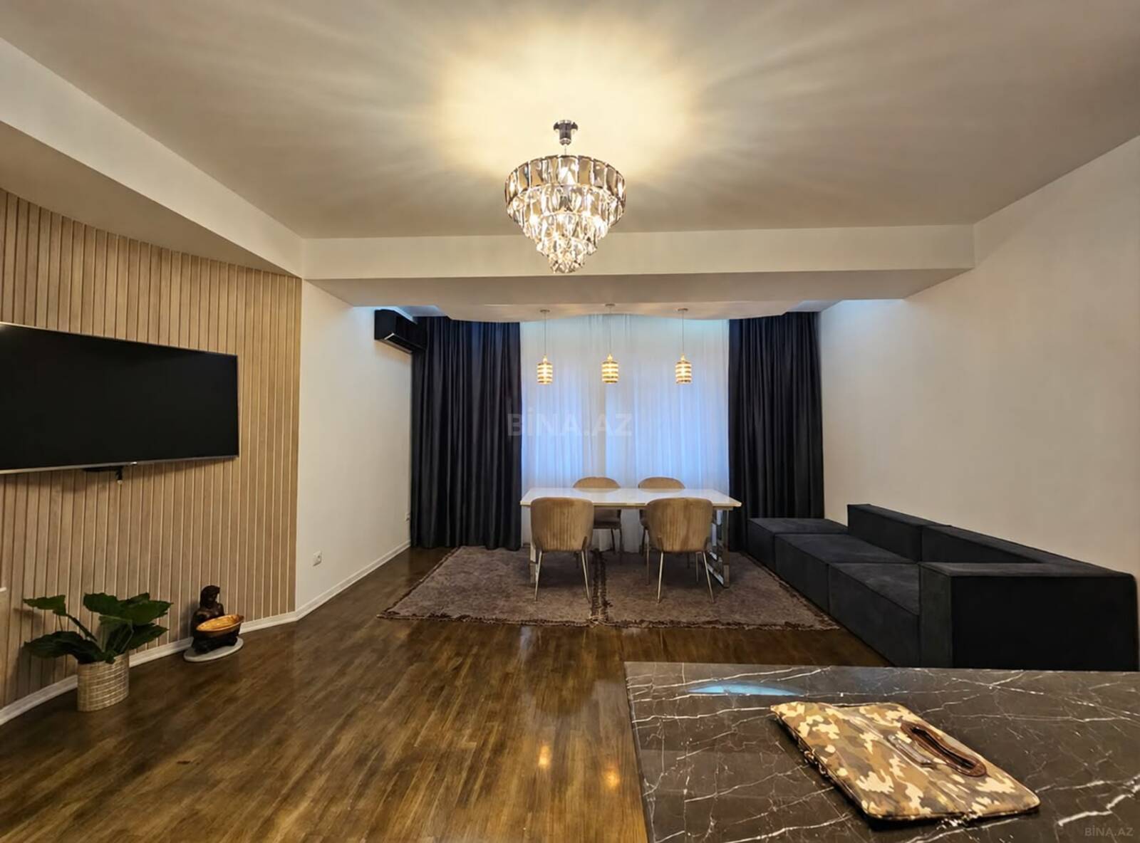 3 otaqlı Yeni tikili, Nizami m., Bakı