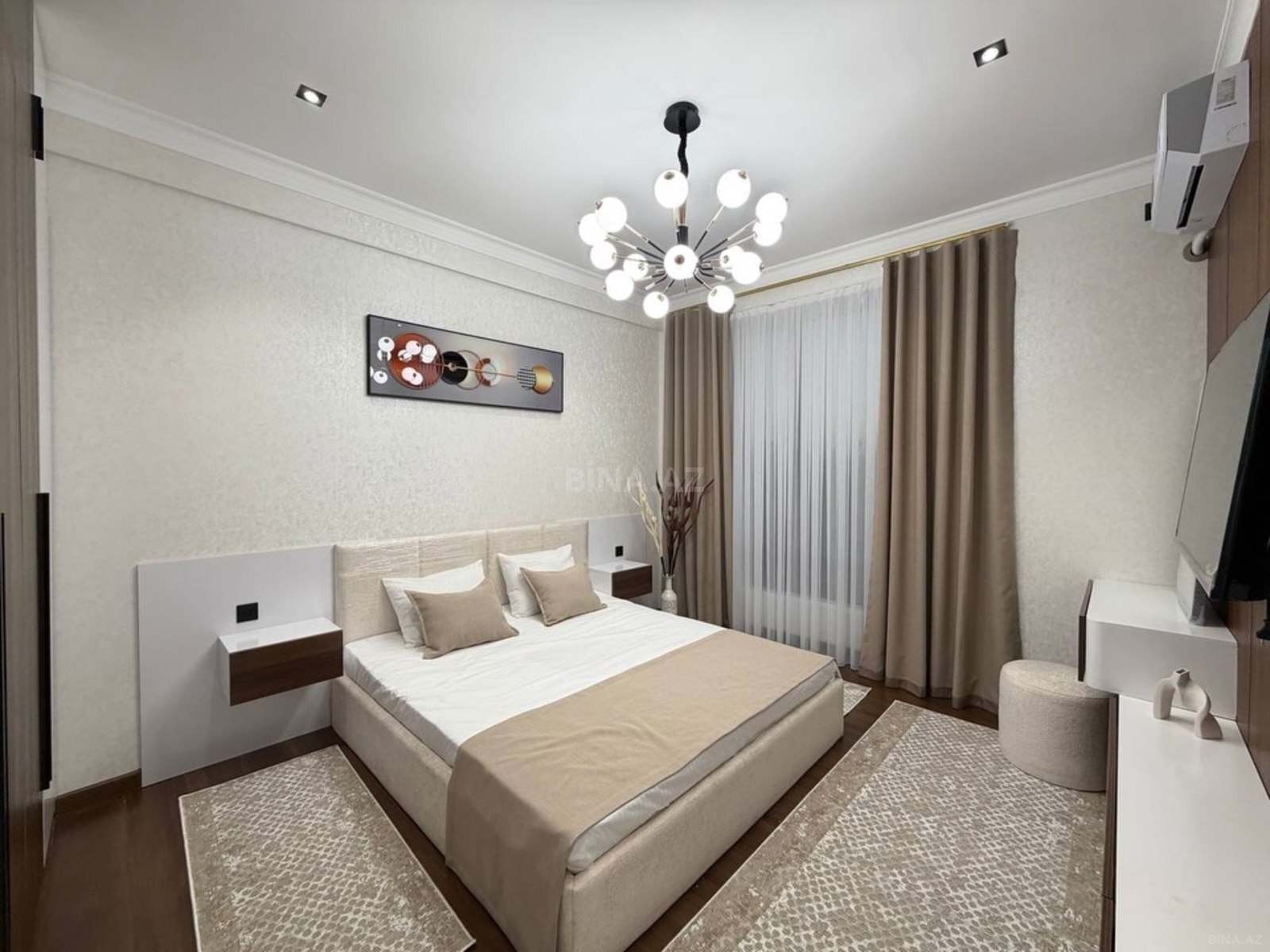 3 otaqlı Yeni tikili, Şah İsmayıl Xətai m., Bakı