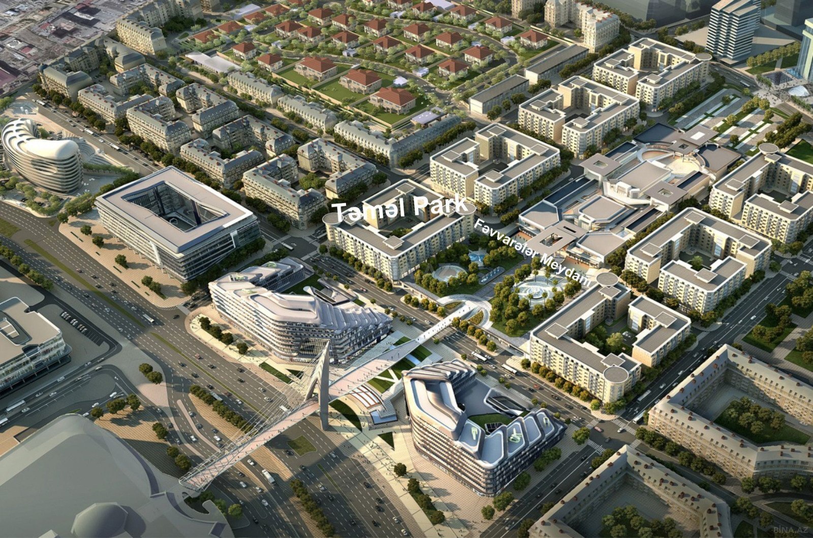 3 otaqlı Yeni tikili, Ağ şəhər q., Bakı