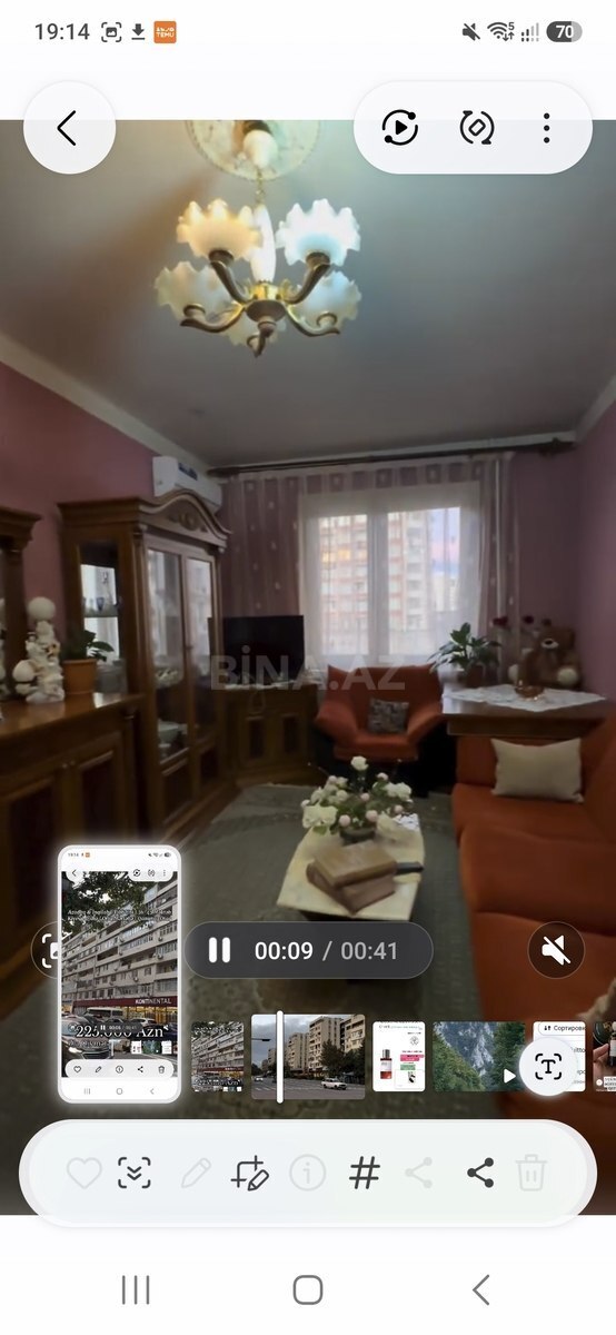 3 otaqlı mənzil satılır, Nərimanov, Bakı