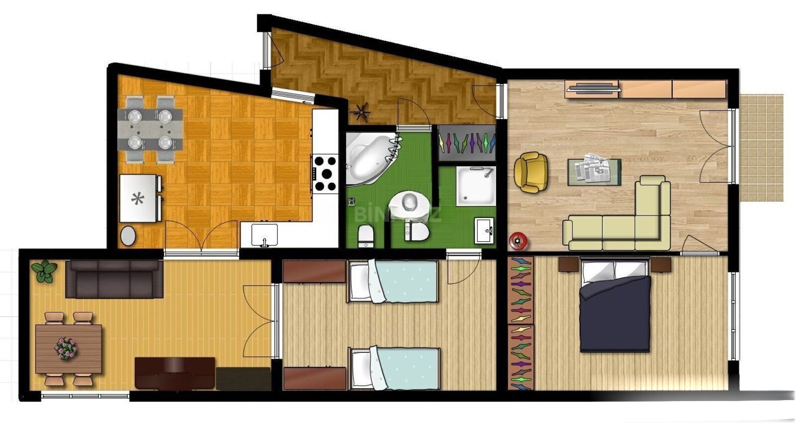 4-room apartment for sale, Narimanov, Baku
