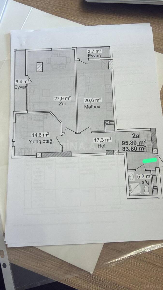 2-room apartment for sale, Yasamal, Baku
