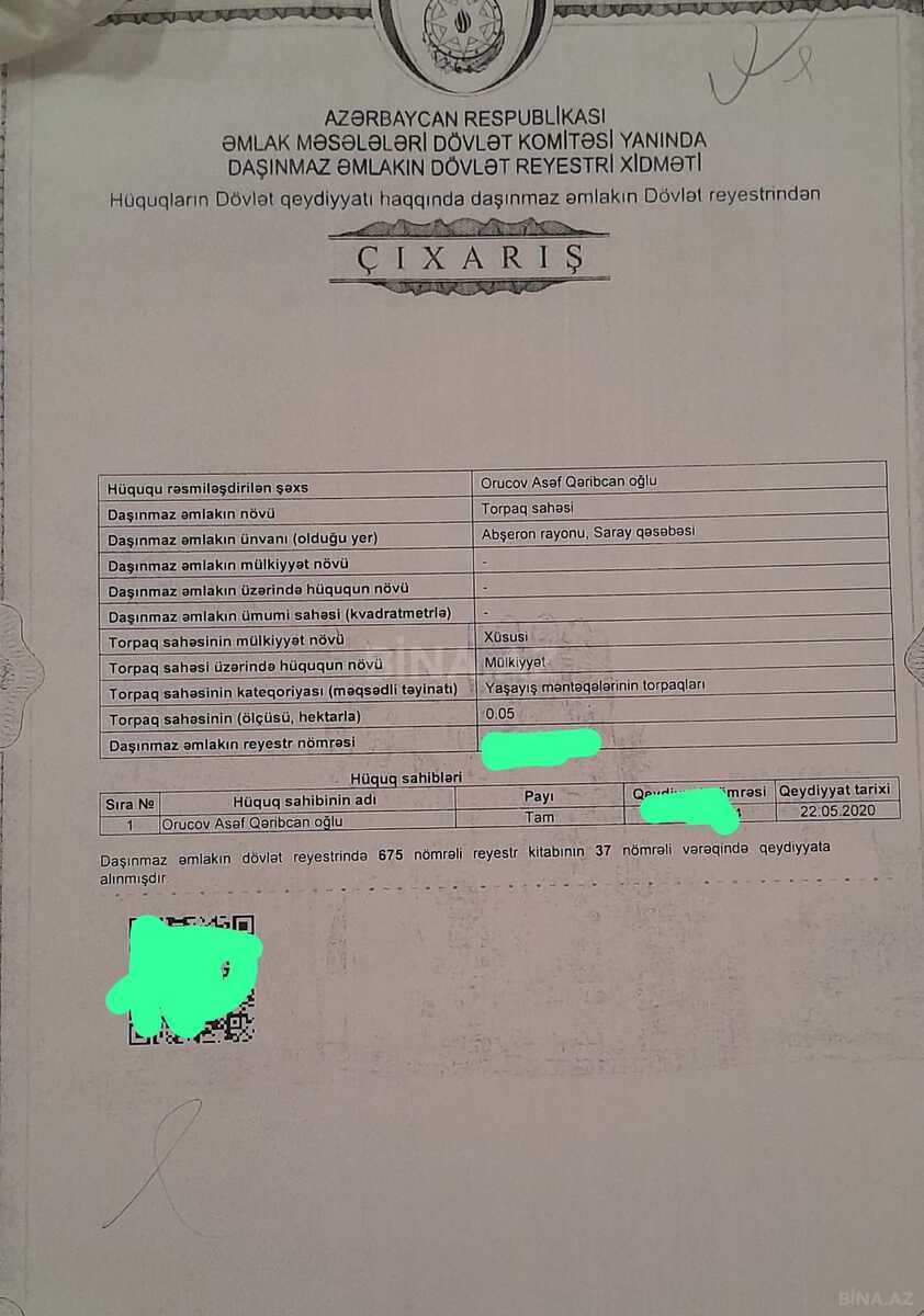 Земельный участок на продажу, Баку