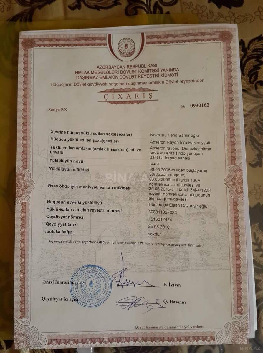 Земельный участок на продажу, Новые Сураханы, Баку