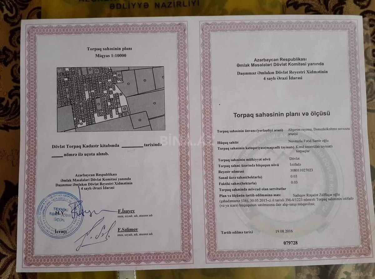 Земельный участок на продажу, Новые Сураханы, Баку