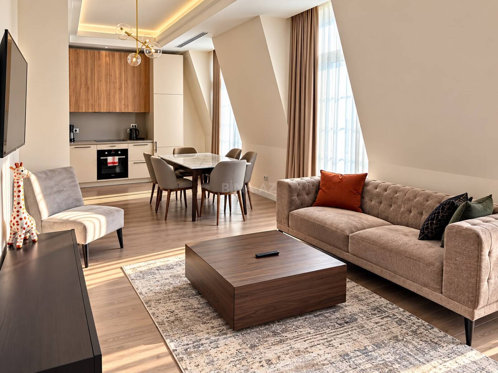 3 otaqlı mənzil satılır, Ağ şəhər, Bakı