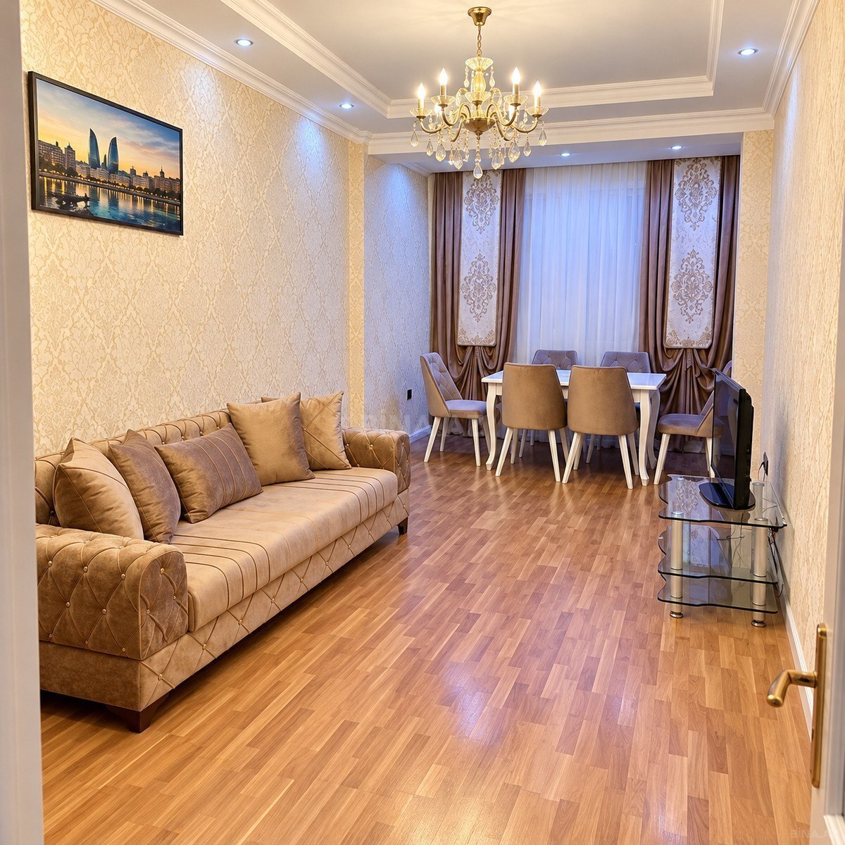 3-room apartment for rent, 6th microdistrict, Baku