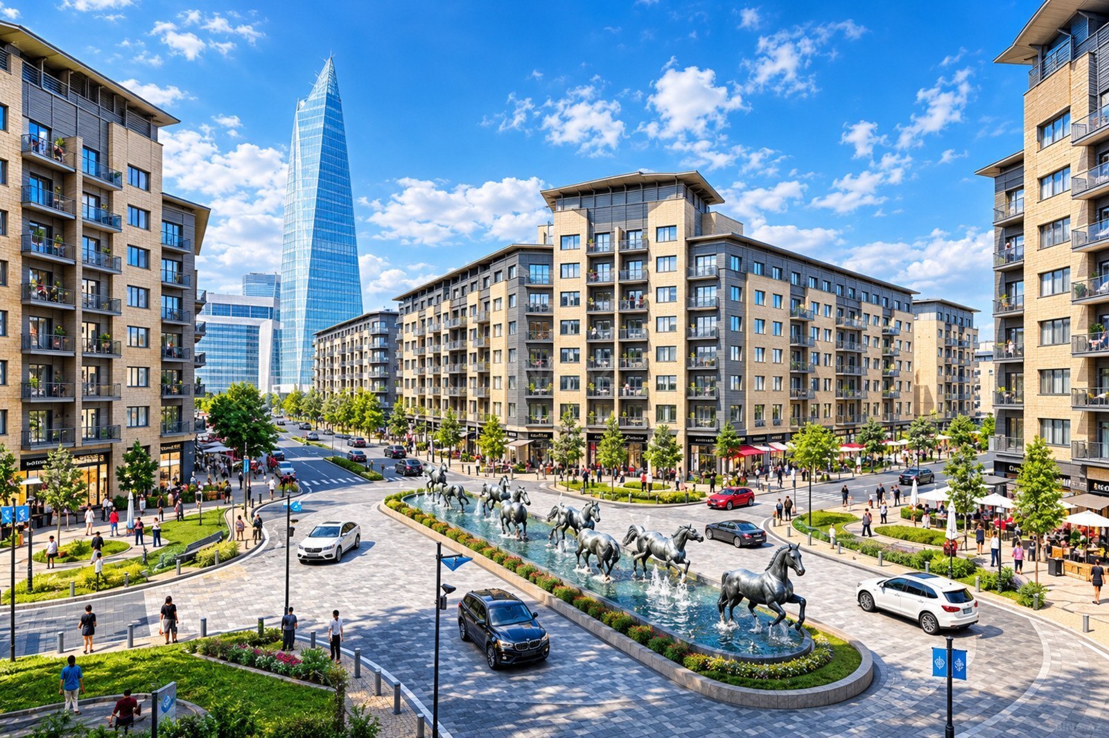 3-room apartment for sale, White City, Baku