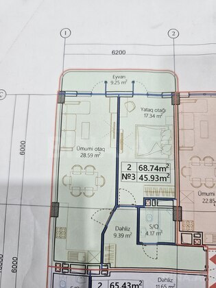 2 otaqlı Yeni tikili, Saray q., Bakı
