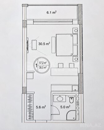 1 otaqlı Yeni tikili, Sea Breeze q., Bakı