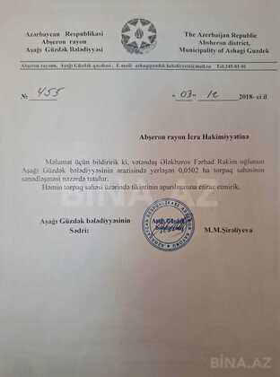 2 otaqlı Həyət evi/Bağ evi, Aşağı Güzdək q., Bakı
