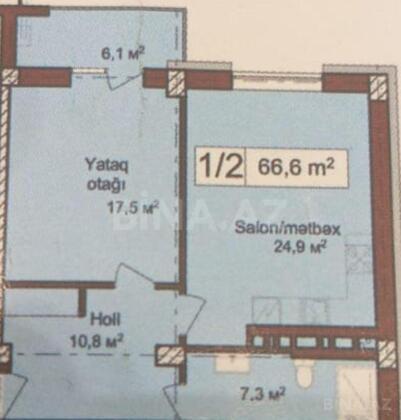 2 otaqlı Yeni tikili, Həzi Aslanov m., Bakı