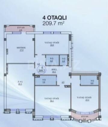 4 otaqlı Yeni tikili, Sahil m., Bakı