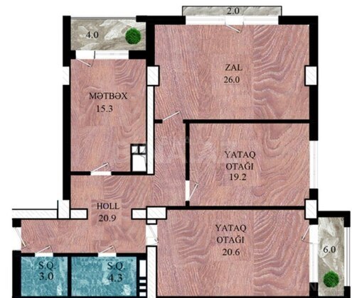 3 otaqlı Yeni tikili, 28 May m., Bakı