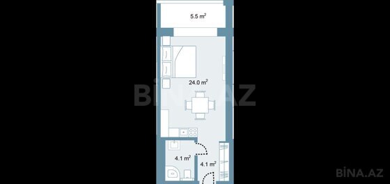 1 otaqlı Yeni tikili, Sea Breeze q., Bakı
