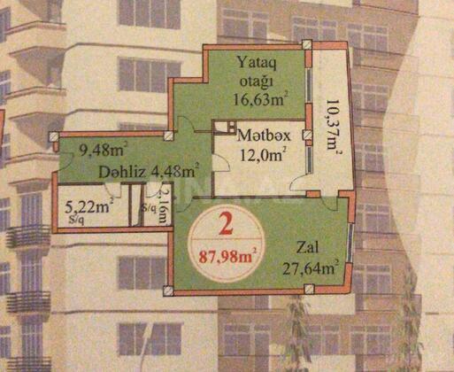 2 otaqlı Yeni tikili, Azadlıq Prospekti m., Bakı