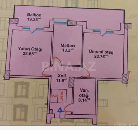 3 otaqlı Yeni tikili, Xırdalan