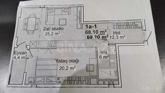 2 otaqlı Yeni tikili, 20 Yanvar m., Bakı