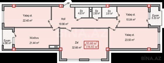 4 otaqlı Yeni tikili, Azadlıq Prospekti m., Bakı