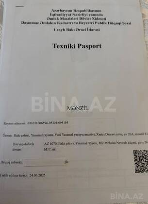 2 otaqlı Yeni tikili, Yeni Yasamal q., Bakı