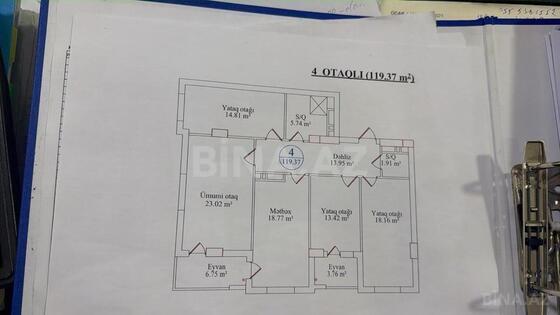 4 otaqlı Yeni tikili, Qara Qarayev m., Bakı
