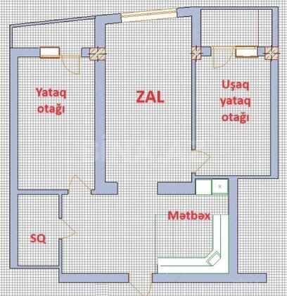 3 otaqlı Yeni tikili, Neftçilər m., Bakı