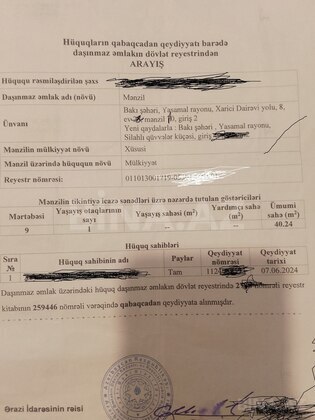2 otaqlı Yeni tikili, Yasamal r., Bakı