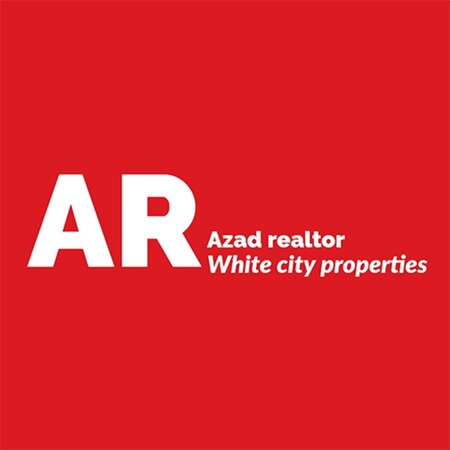Azad Realtor Ağ Şəhər Logo